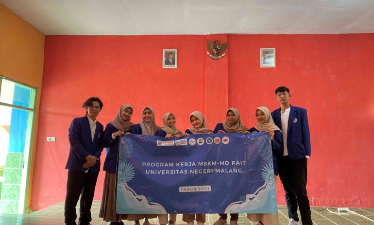 Foto 3. Tim Mahasiswa MBKM-MD Pait Universitas Negeri Malang (Dok. pribadi)
