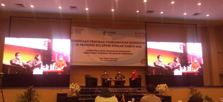 Pembinaan Program Pembangunan Kesehatan, Palu 20-22 November 2022 (dokpri)