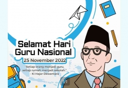 Ilustrasi Hari Guru Nasional (Sumber gambar: pikiran-rakyat.com)
