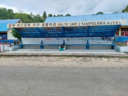 Aksara Korea (Hangeul) dijadikan Aksara Ciacia di Sulawesi Tenggara (Dokumentasi Pribadi)