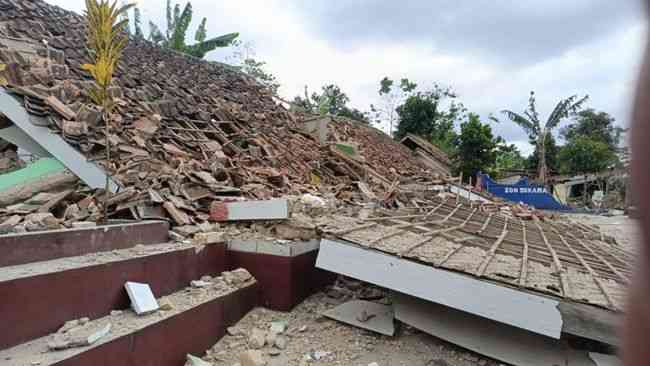 Illustrasi gempa di Cianjur (sumber: CNN Indonesia)