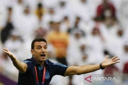 Pelatih Argentina Lionel Scalono (Foto: ABTARA/AFP/KHALED DESOUKI via jatim.antaranews.com)