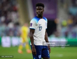 (Bukayo Saka/Pencetak Dua Gol Inggris Dok: afpforum.com)