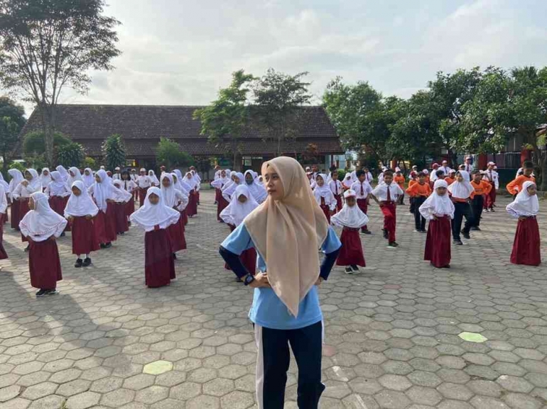 Pelaksanaan Senam Irama di SDN 2 Sumberpasir. Dokpri