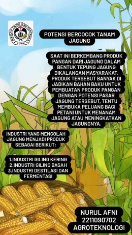 Menerangkan Industri Pengolah Jagung Menjadi Produk Bermutu 