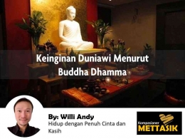 Keinginan Duniawi menurut Buddha Dhamma (gambar: tbcm.org.my, diolah pribadi) 