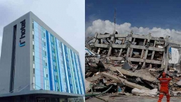  Foto Hotel Roa Roa di Kota Palu sebelum dan sesudah gempa 7,4 SR rata dengan tanah. Trip Advisor-REUTERS/Beawiharta)