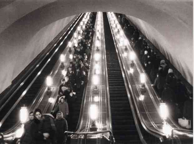 Suasana di eskalator listik, Moscow Metro (Dok. pribadi)