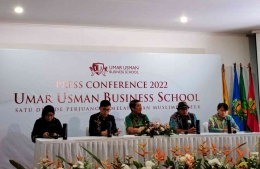 Acara Press Conference Satu Dekade Umar Usman Business School (dokumen pribadi)