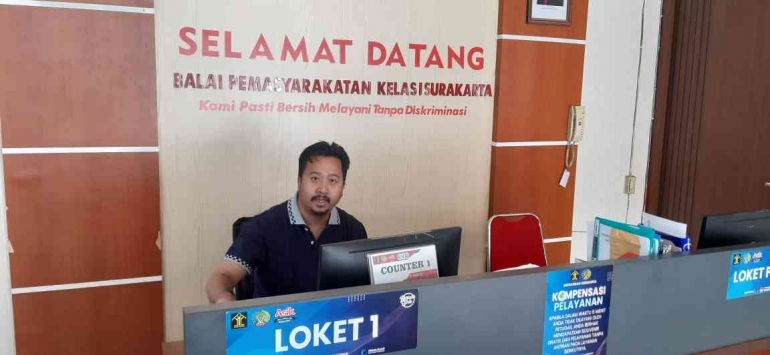 Fadli PK Pertama Bapas Surakarta laksanakan Piket (sabtu 26/11). Dokpri