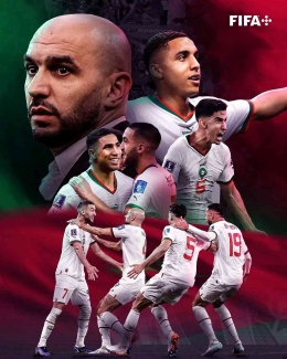 Pertahan oke. Serangan aduhai. Maroko libas Belgia 2-0 (Foto facebook.com/FIFA World Cup) 