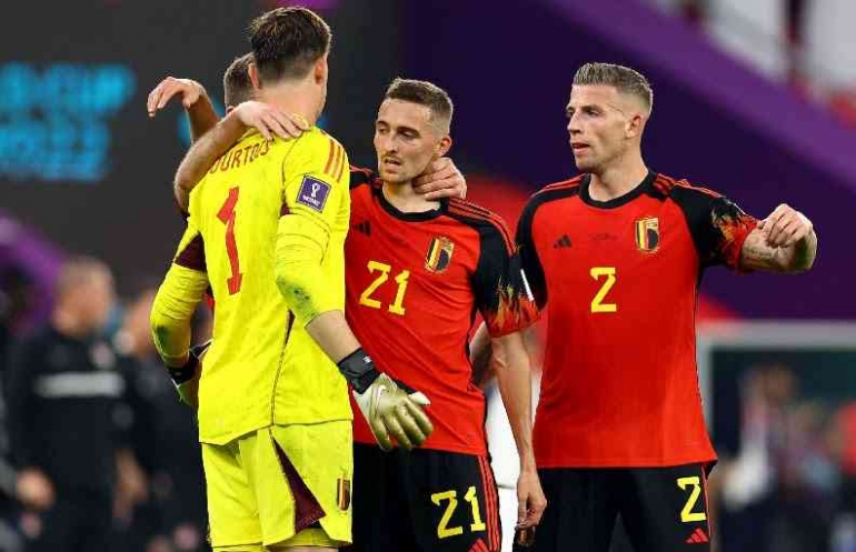 Maroko vs Belgia (sumber: okezone.com)