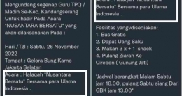 Source: Undangan Istighosah/Pikiran Rakyat
