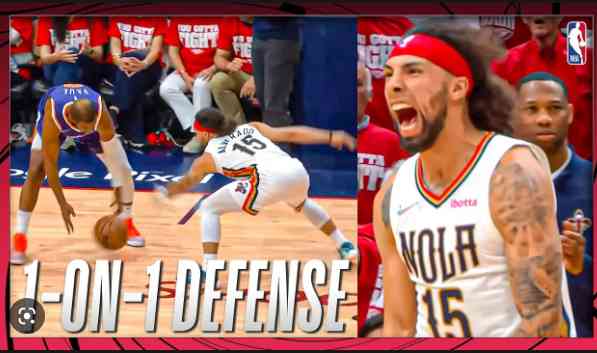 Defense Jose Alvarado (sumber gambar thumbnail channel youtube resmi NBA)