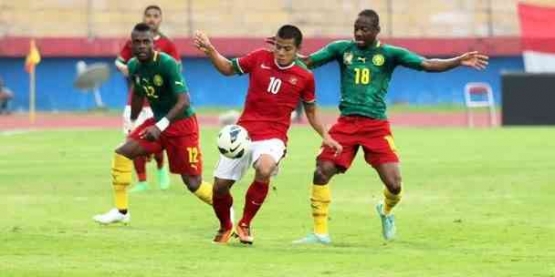 Laga persahabatan Indonesia vs Kamerun tahun 2015/ foto: aseanfootball.com