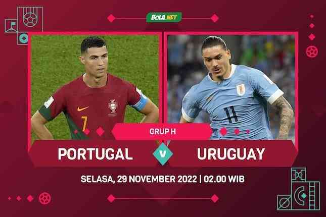 Piala Dunia 2022 Grup H: Portugal vs Uruguay (c) (Dok: Bola.net)