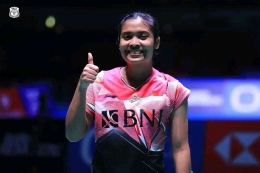 Gregoria bukan favorit juara di WTF menurut BL China (Foto PBSI/Badminton Indonesia) 