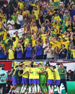 Brazil memang team impian. Peringkat satu berada di atas papan (Foto facebook.com/FIFA World Cup) 