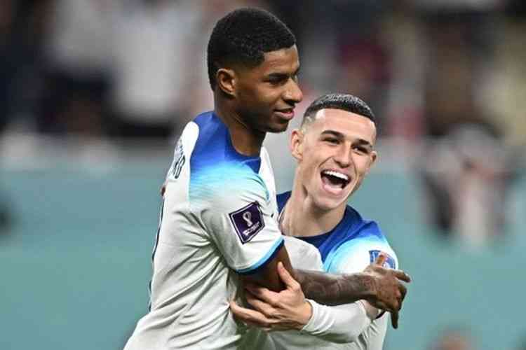 Marcus Rashford dan Phil Foden menjadi andalan Inggris di matchday ketiga fase grup Piala Dunia 2022: AFP/Paul Ellis via Komaps.com