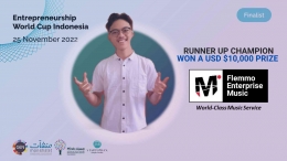 Maharsyalfath Izlubaid Qutub Maulasufa (Alfath Flemmo) raih juara Runner-Up Entrepreneurship World Cup (EWC) 2022