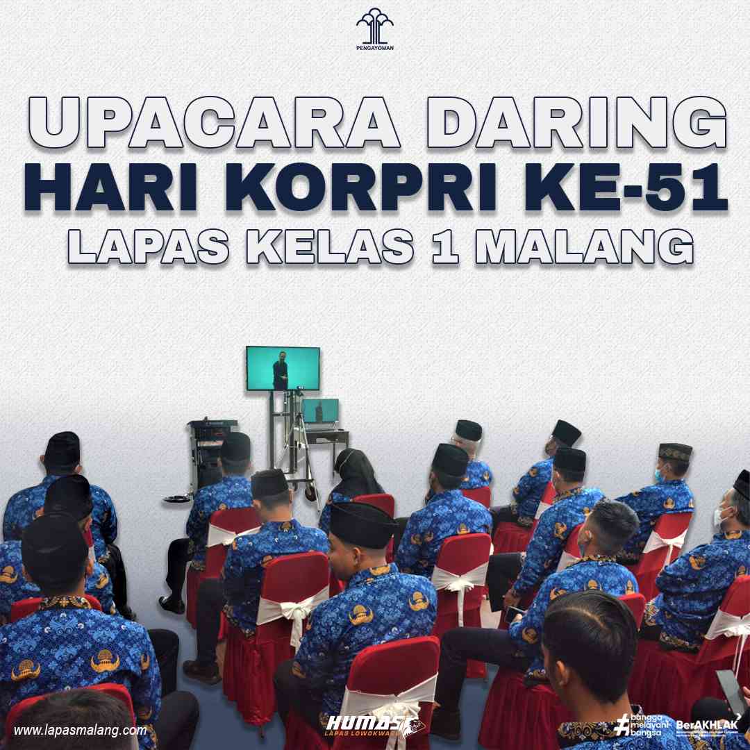 Foto Artikel : Lapas Kelas I Malang Ikuti Upacara Hari KORPRI Ke-51 ...