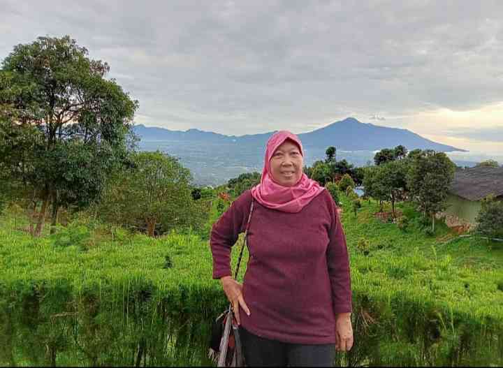 Latar belakang gunung Pangrango (dok.pri)