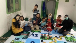 Pelatihan Tanggap Darurat Bencana bagi Anak-anak di Desa Sapta Marga. (Dokumentasi pribadi)