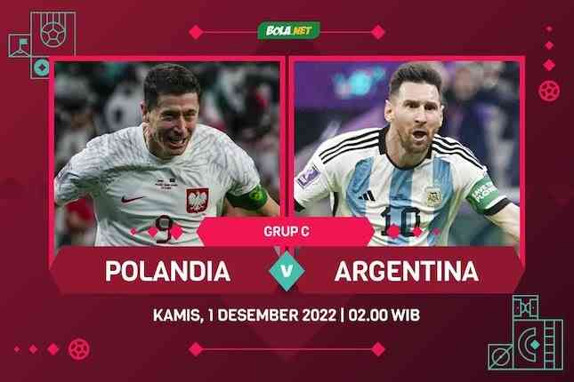 Piala Dunia 2022 Grup C: Polandia vs Argentina (c) (Bola.net)