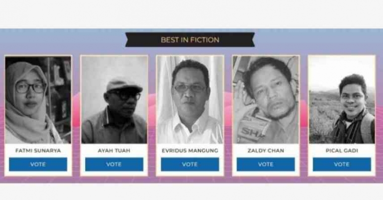 Lima Nomine Best in Fiction Kompasianival 2022 (Foto: Dok. Kompasiana)