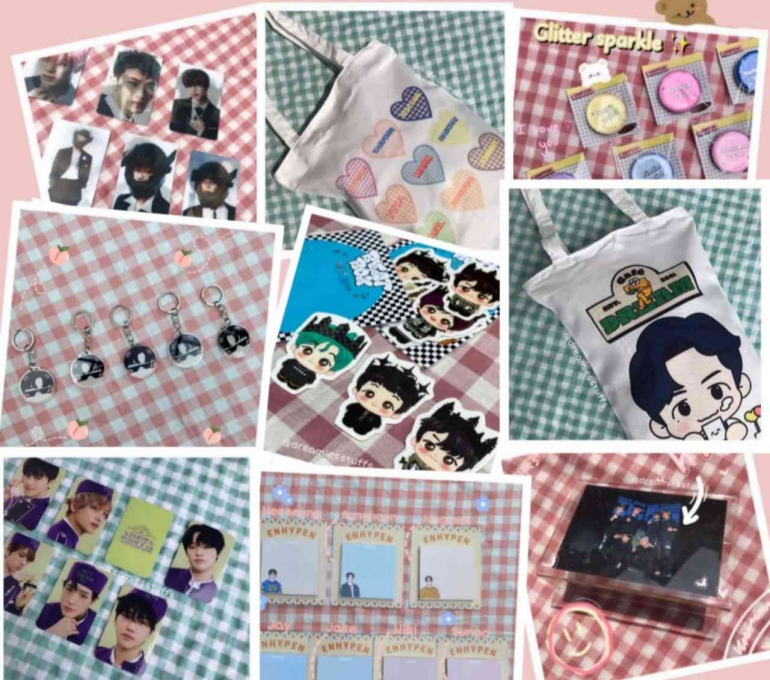 Foto Penjualan Merchandise K-Pop. Dok. pribadi