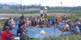 Masyarakat Adat Suku Rejang, Kutei Lubuk Kembang, Bengkulu gelar kedurei menolak wabah covid 19 dan tambang (KOMPAS.COM/FIRMANSYAH)