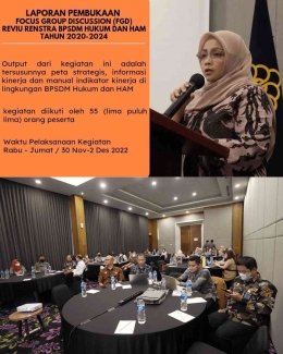 Badiklat Kumham Jateng Ikuti FGD Review Renstra BPSDM Hukum dan HAM Tahun 2020 - 2024
