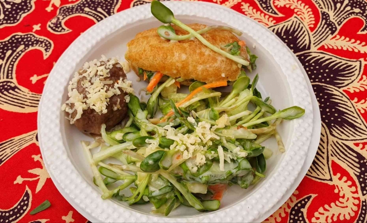 Sajian salad mixed microgreen (Foto: Dokumentasi pribadi)