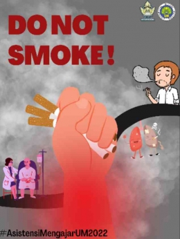 Gambar 3 Poster hidup sehat tanpa rokok - Dok pribadi