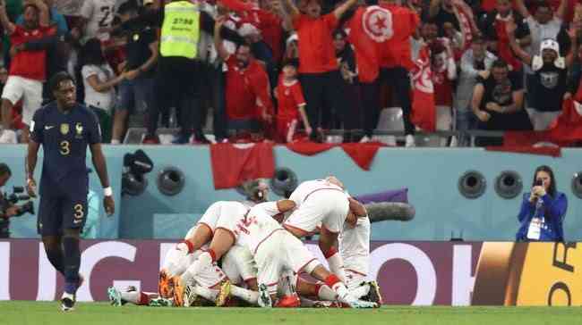 Tunisia kalahkan Prancis 1-0 tapi tersingkir dari Piala Dunia 2022 (Getty Images/James Williamson - AMA)