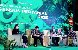Talk show Kick Off Publisitas Sensus Pertanian 2023 di Swiss-Belhotel Mangga Besar Jakarta pada Selasa, 29 November 2022 (Dokpri)