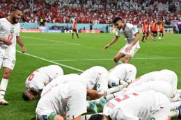 Maroko sukses menjadi juara grup F. | Sumber: kompas.com