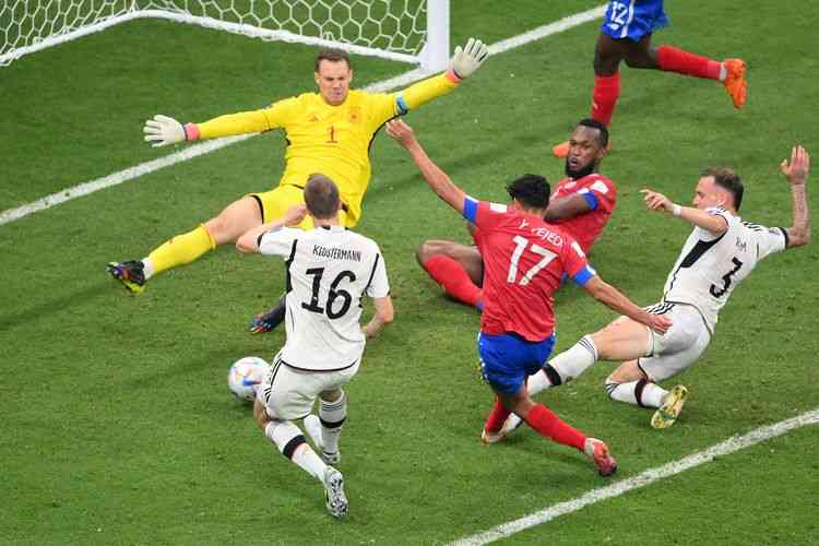 Laga Jerman vs Kosta Rika di Piala Dunia 2022. (foto: AFP/FRANCK FIFE dipublikasikan kompas.com) 