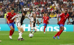Jerman Vs Kosta Rika, pada laga pamungkas di Grup E, Sumber: bola.okezone.com