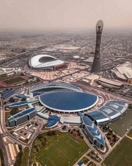 Khalifa International Stadium & Fasilitas Sekitarnya. Sumber: stadiumdb.com