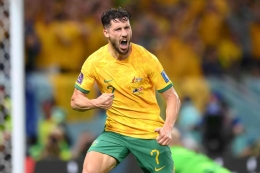 Matthew Leckie, pencetak gol penentu lolosnya Australia ke babak 16 besar Piala Dunia 2022/ foto: FIFA.com