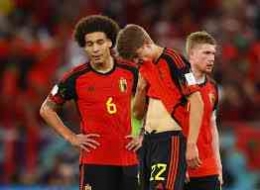Foto timnas Belgia pasca tersingkir dari Piala Dunia 2022