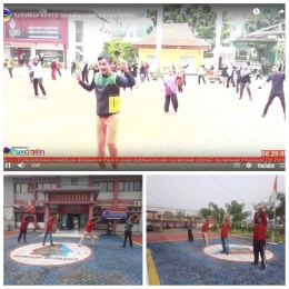 Rupbasan Mojokerto Ikuti Senam Virtual Kemenkumham Tetap Sehat dengan Olahraga (Foto: HumasRupMoker)