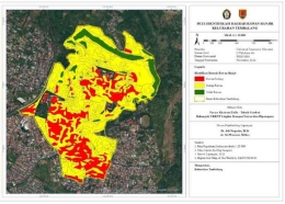 Dokumentasi Peta rawan banjir yang disusun oleh koordinator program Farsya (Dokpri)