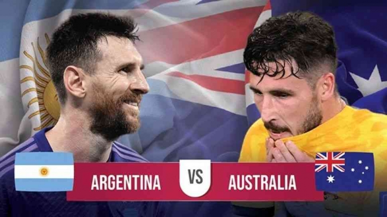 Argentina vs Australia. (Dok suara.com)