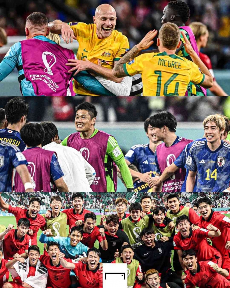 Australia, Jepang dan Korea Selatan wakil Asia di 16 besar Piala Dunia 2022 (Goal.com)