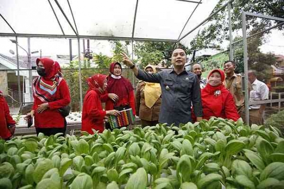 Kelompok Wanita Tani yang menanam sayuran. foto: diskominfo surabaya 