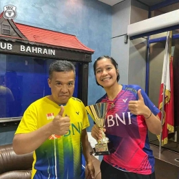 Ester runner-up Bahrain IS pekan lalu (Foto PBSI/Badminton Indonesia) 