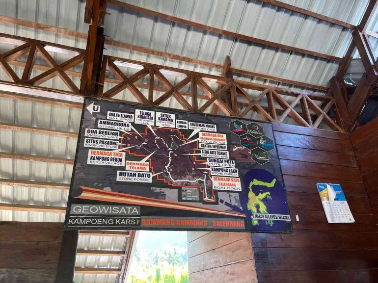 Peta Geowisata Kampung Karst Rammang-rammang, Salenrang, Maros  | Dok Pribadi