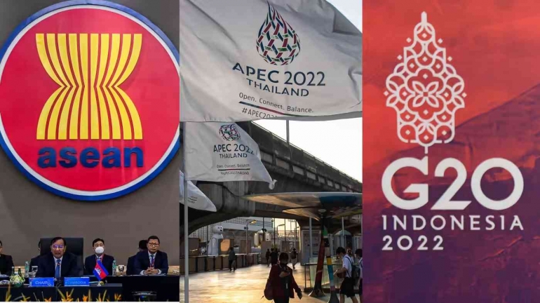 Negara Asia Tenggara menjadi tuan rumah 3 konferensi internasional di bulan November 2022.| Dok AP and Reuters via asia.nikkei.com